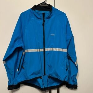 Running Room Reflective Running Jacket Blue  light weight new L woman’s